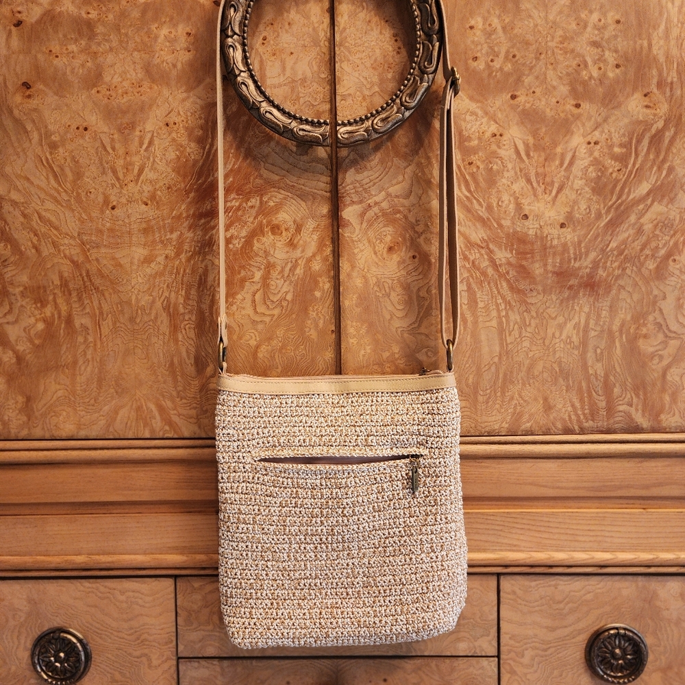 The Sak Lucia Crochet Crossbody Bag Bamboo